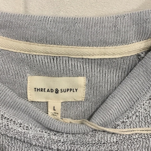New with Tags Thread & Supply Gray Knit Crew neck Extra Soft Sweatshirt Sweater - Picture 2 of 9